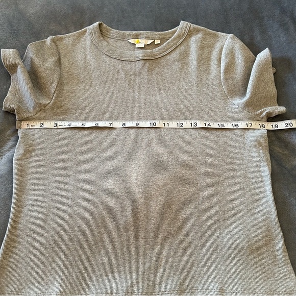 NWOT Boden Cotton Ribbed Grey Short sleeves Modern T-Shirt Size L - Picture 10 of 10
